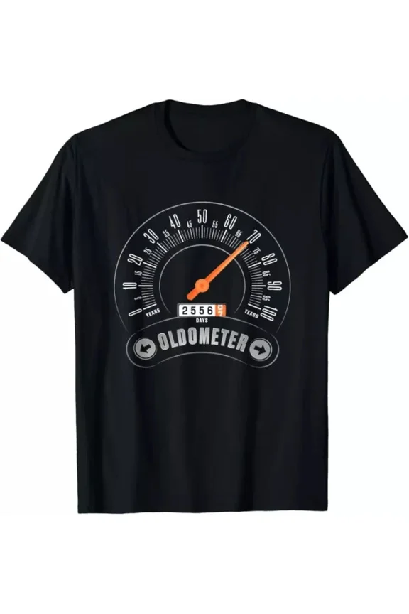 Hot Trending T-Shirt With Oldometer - Funny 70Th Birthday Gift For Men 70 Bday Design Preview Only