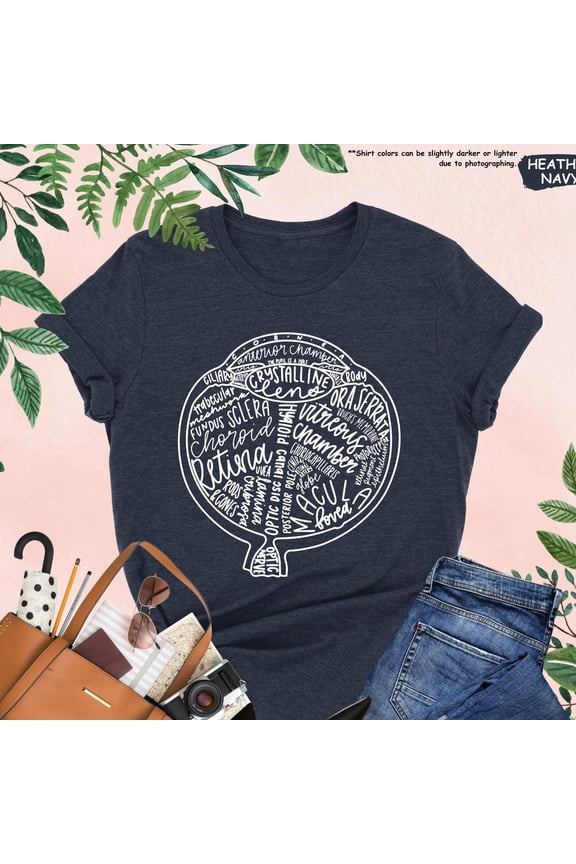 Hot Trending T-Shirt With Optometry, Eye Anatomy, Optometrist, Optician, Eyeball, Ophthalmologist,Optical,Optometry Tech Tee Design Preview Only