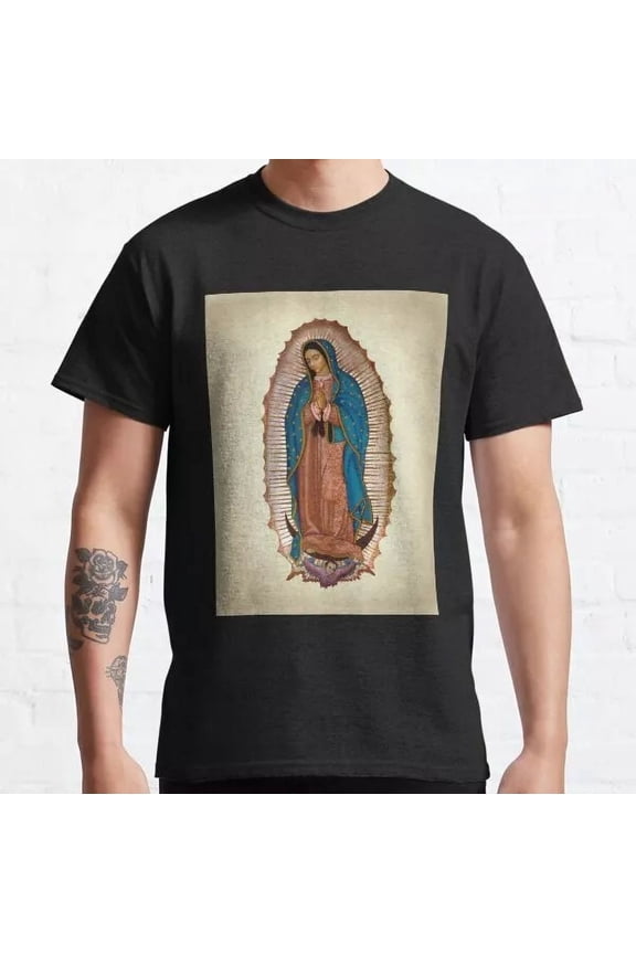 Hot Trending T-Shirt With Our Lady Of Guadalupe Catholic Image Classic Design Preview Only