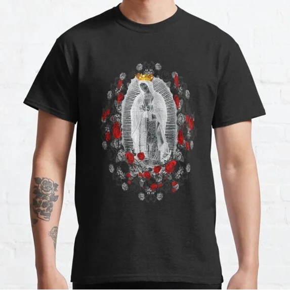 Hot Trending T-Shirt With Our Lady Of Guadalupe Virgin Mary Catholic Mexico Classic Design Preview Only