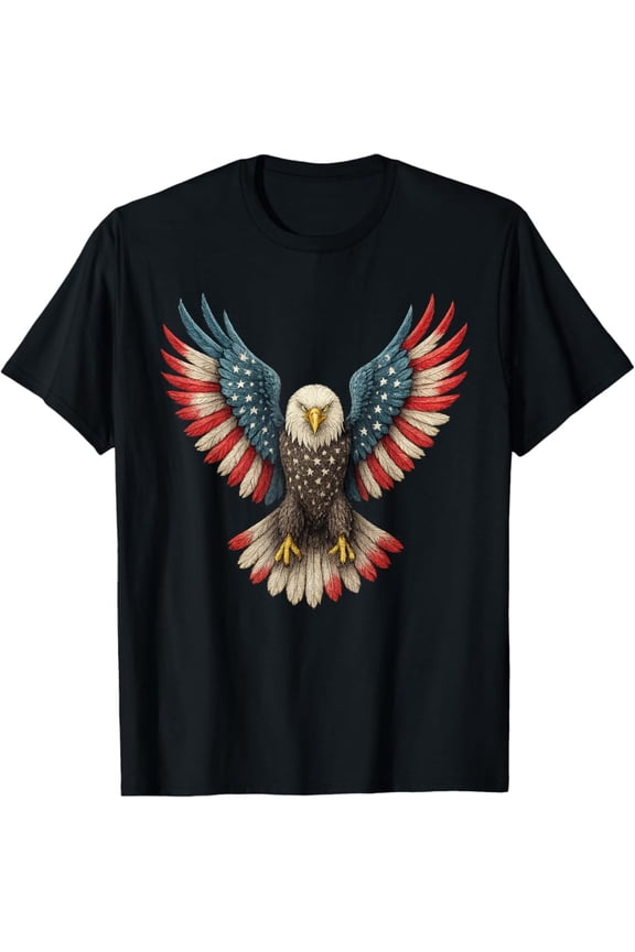 Hot Trending T-Shirt With Patriotic Eagle Boys 4Th Of July T-Shirt Design Preview Only