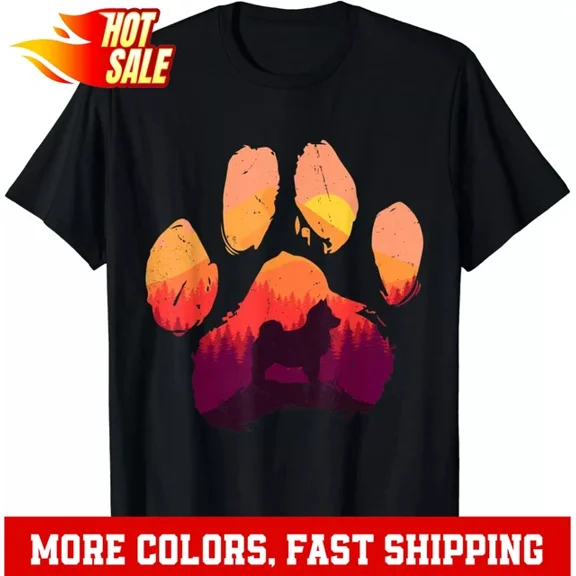 Hot Trending T-Shirt With Paw Pomsky Dog Mom Dad Men Women Design Preview Only