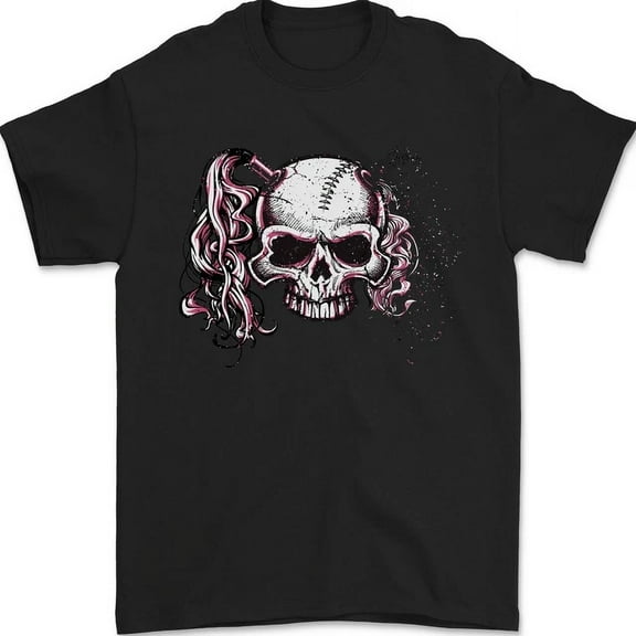 Hot Trending T-Shirt With Pigtail Punk Rock Girl Skull T-Shirt Design Preview Only