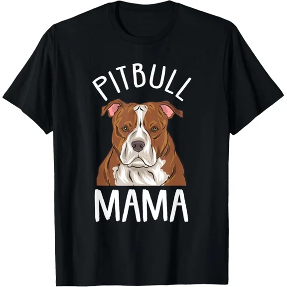 Hot Trending T-Shirt With Pitbull Mom Tshirt "Pitbull Mama" Design Preview Only