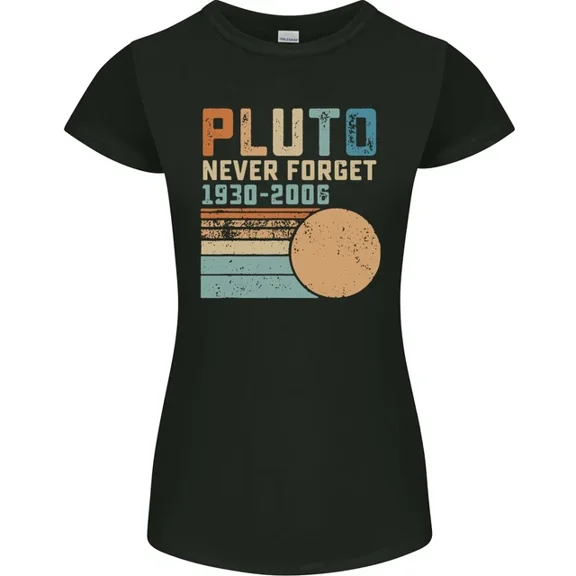 Hot Trending T-Shirt With Pluto Never Forget Space Planet Astronomy T-Shirt Design Preview Only
