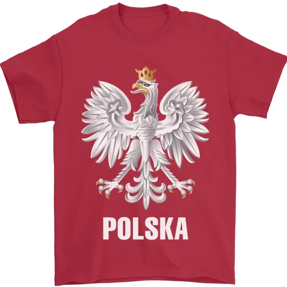 Hot Trending T-Shirt With Polska Orzel Poland Flag Polish Football T-Shirt Design Preview Only