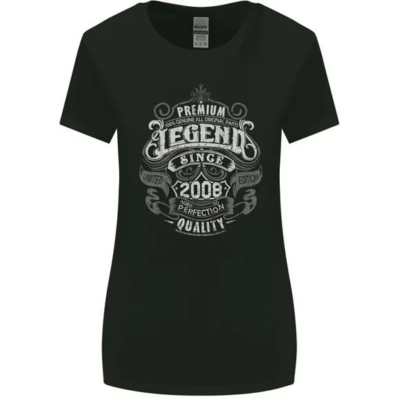 Hot Trending T-Shirt With Premium Legend 17Th Birthday 2008 T-Shirt Design Preview Only