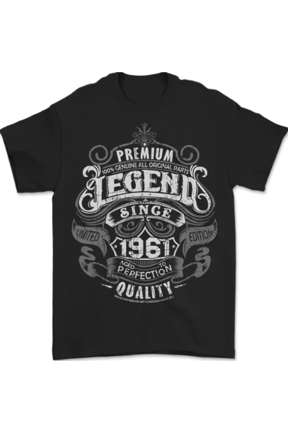 Hot Trending T-Shirt With Premium Legend 64Th Birthday 1961 T-Shirt Design Preview Only