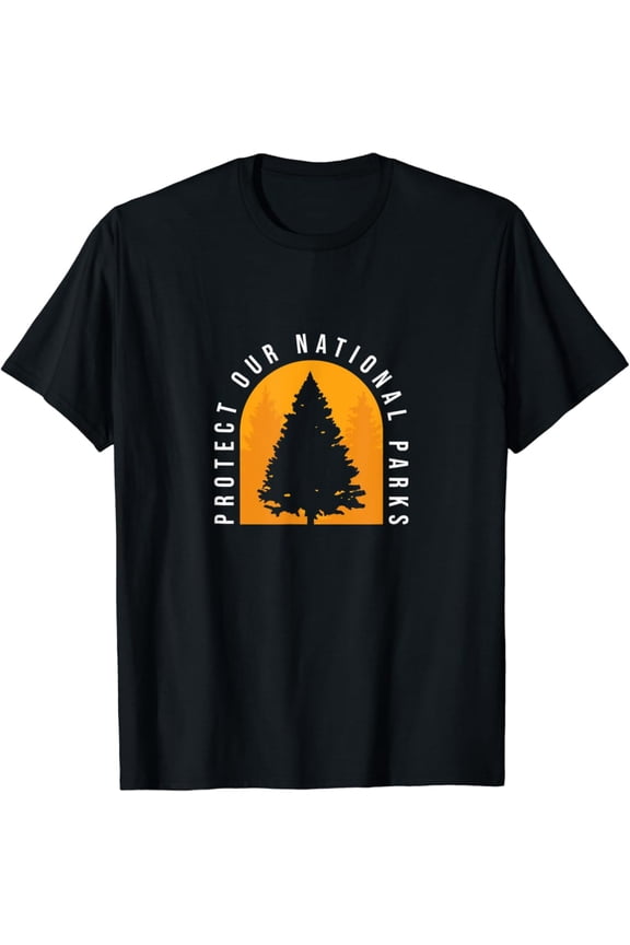 Hot Trending T-Shirt With Protect Our National Parks Distressed Outdoor Wanderer T-Shirt Design Preview Only