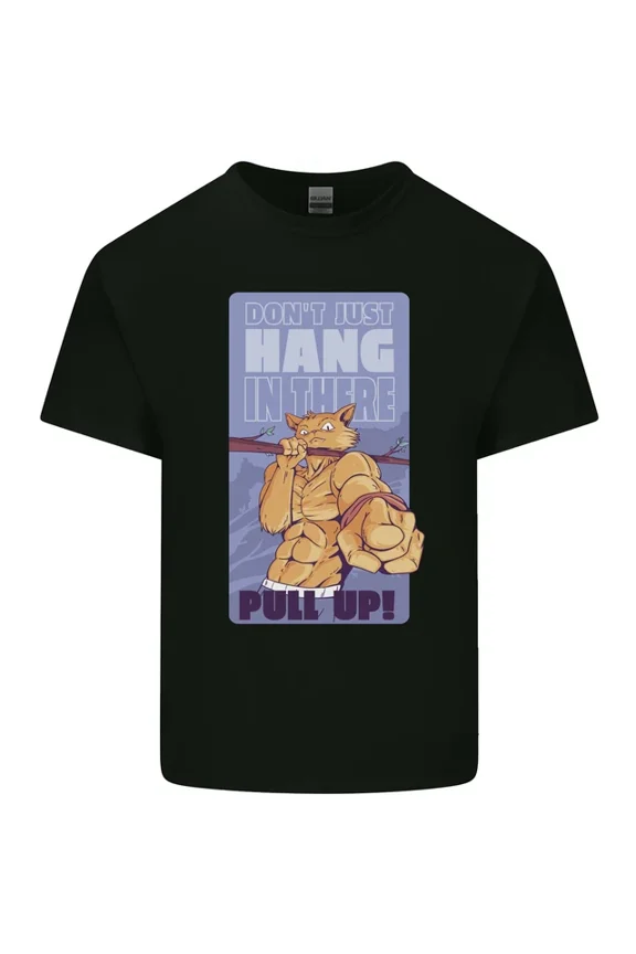 Hot Trending T-Shirt With Pull Up Funny Cat Gym Training T-Shirt Design Preview Only