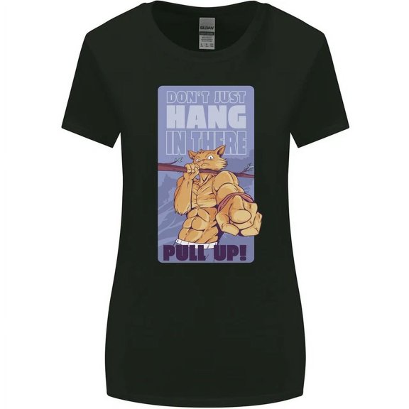 Hot Trending T-Shirt With Pull Up Funny Cat Gym Training T-Shirt Design Preview Only