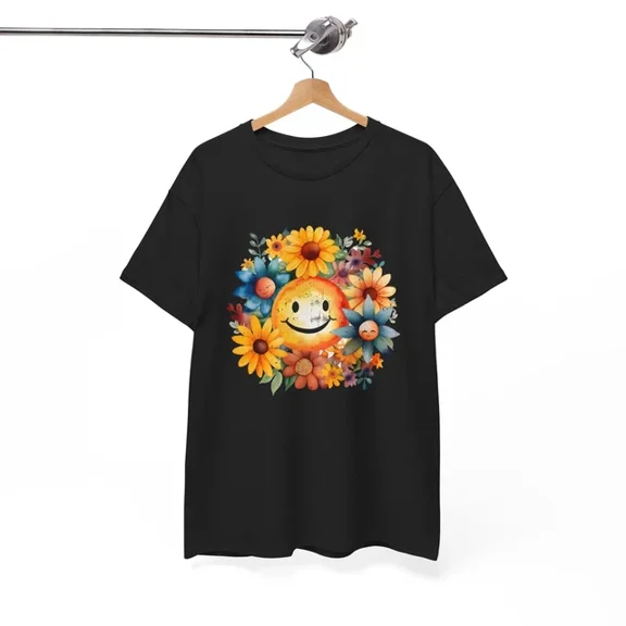 Hot Trending T-Shirt With Rainbow Peace Sign T-Shirt S-5Xl | Colorful Hippie Boho Tee | Good Vibes Shirt