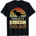 thumbnail image 1 of Hot Trending T-Shirt With Ready To Crush Fourth 4Th Grade Dinosaur Back To School Boys Design Preview Only, 1 of 3
