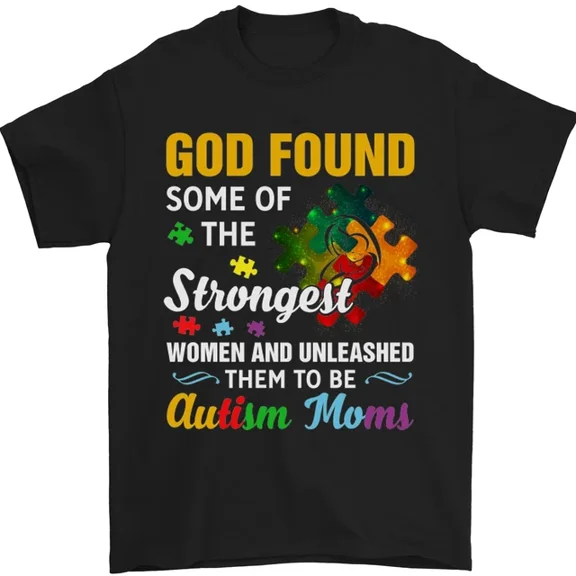 Hot Trending T-Shirt With Religious Autism Mom Autistic Mum God Asd T-Shirt Design Preview Only