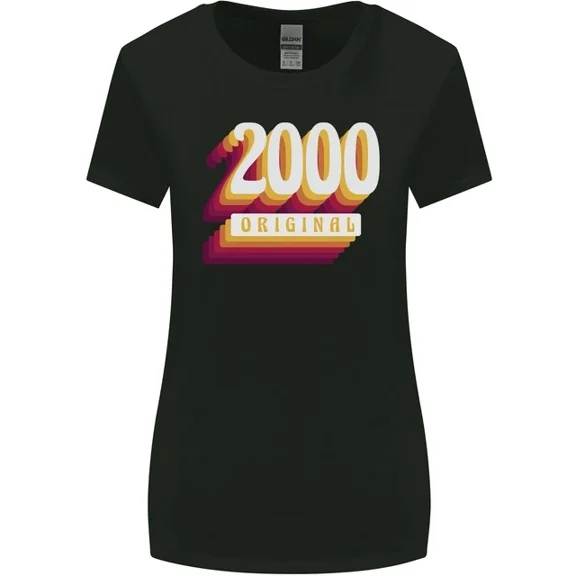 Hot Trending T-Shirt With Retro 25Th Birthday Original 2000 T-Shirt Design Preview Only