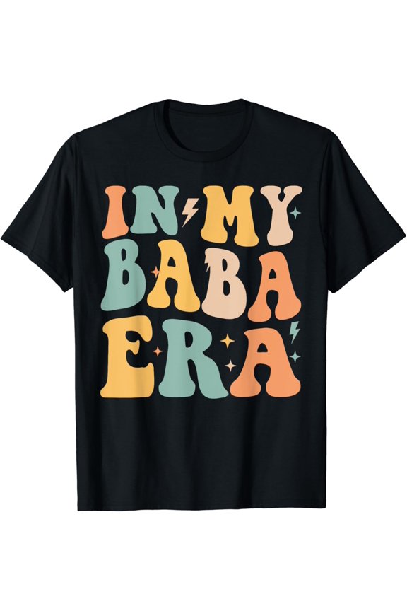Hot Trending T-Shirt With Retro Groovy In My Baba Era Father'S Day