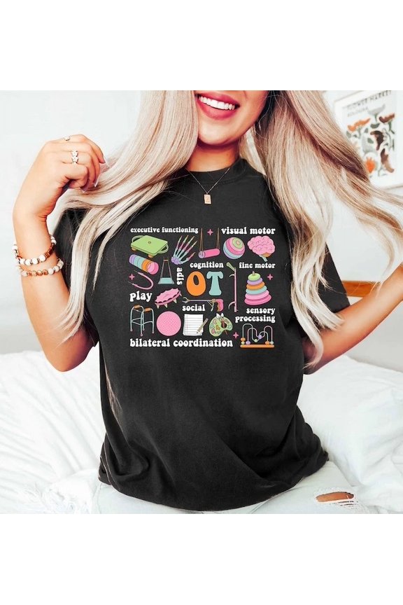 Hot Trending T-Shirt With Retro Occupational Therapy, Ot Cota, Occupational Therapist Design Preview Only