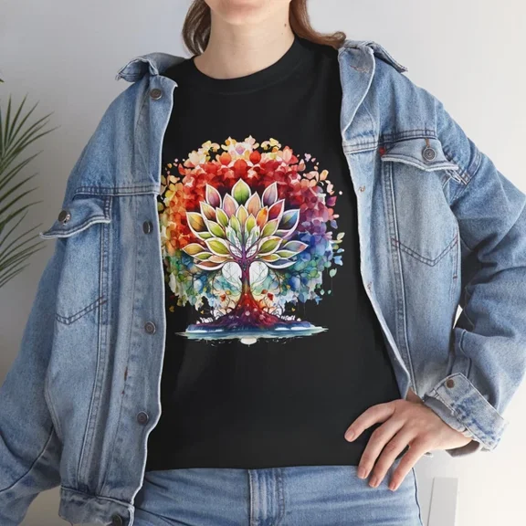 Hot Trending T-Shirt With Retro Yoga Zen Lotus Flower T-Shirt S-5Xl - Cute Floral Tee For Relaxing