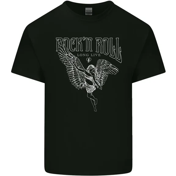 Hot Trending T-Shirt With Rock N Roll Angel T-Shirt Design Preview Only