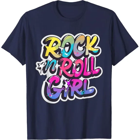 Hot Trending T-Shirt With Rock N Roll Girl Purple Darla Design Preview Only