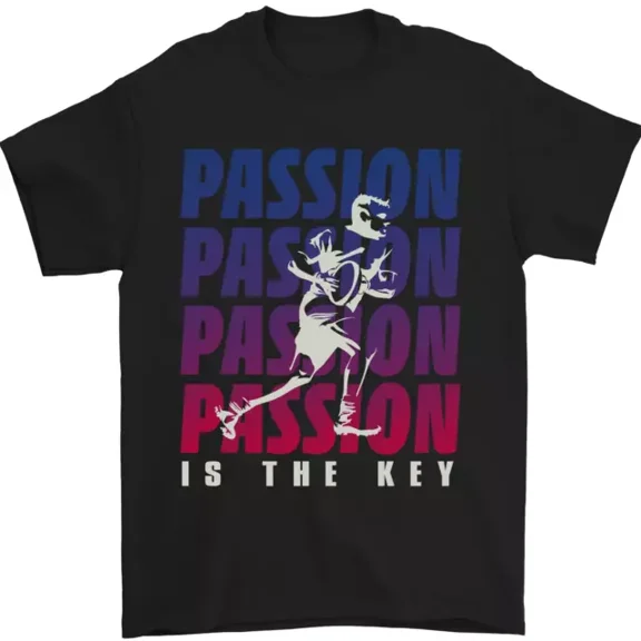 Hot Trending T-Shirt With Rugby Passion Is The Key Player Union T-Shirt Design Preview Only