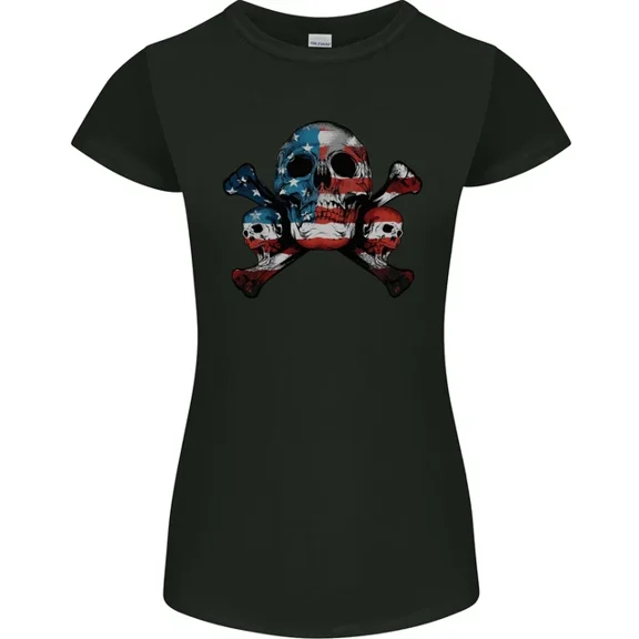 Hot Trending T-Shirt With S Usa Flag America Biker Motorbike T-Shirt Design Preview Only