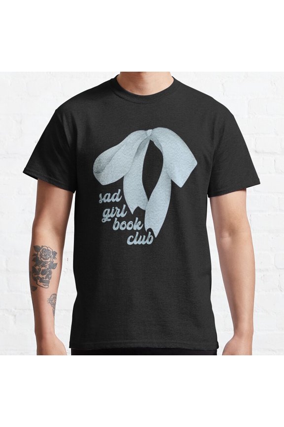 Hot Trending T-Shirt With Sad Book Club - Blue Design Preview Only