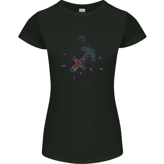 Hot Trending T-Shirt With Sagittarius Star Sign Zodiac Astrological T-Shirt Design Preview Only