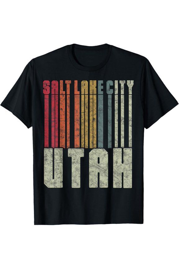 Hot Trending T-Shirt With Salt Lake City Utah Beehive State National Parks Mighty 5 T-Shirt Design Preview Only