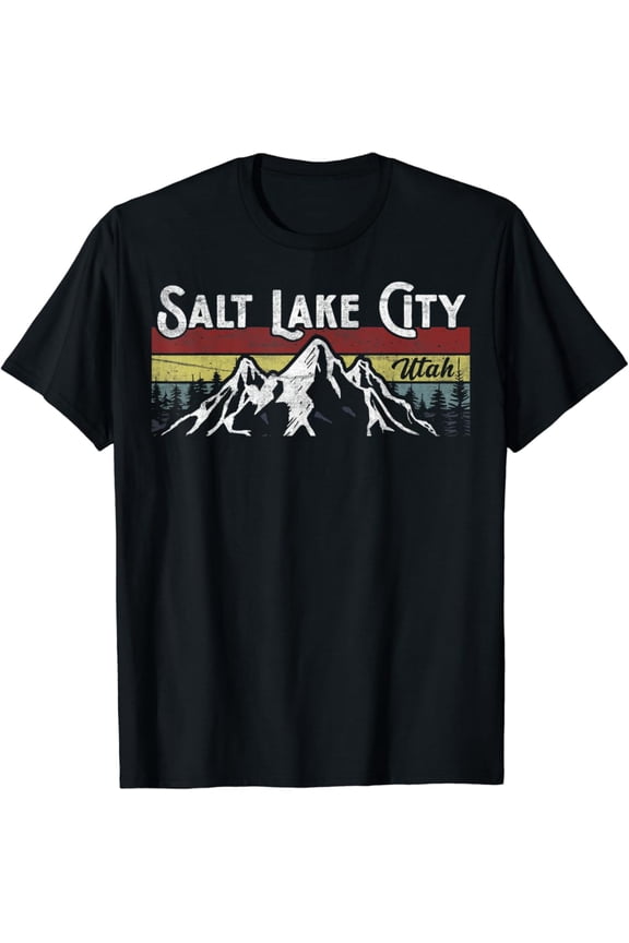 Hot Trending T-Shirt With Salt Lake City Utah Beehive State National Parks Mighty 5 T-Shirt Design Preview Only