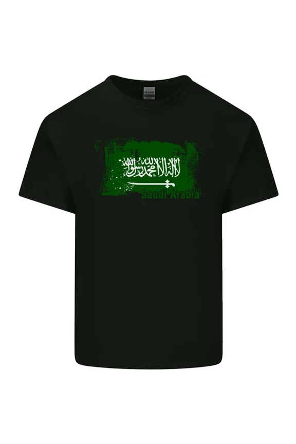 Hot Trending T-Shirt With Saudi Arabia Football Distressed Flag T-Shirt Design Preview Only