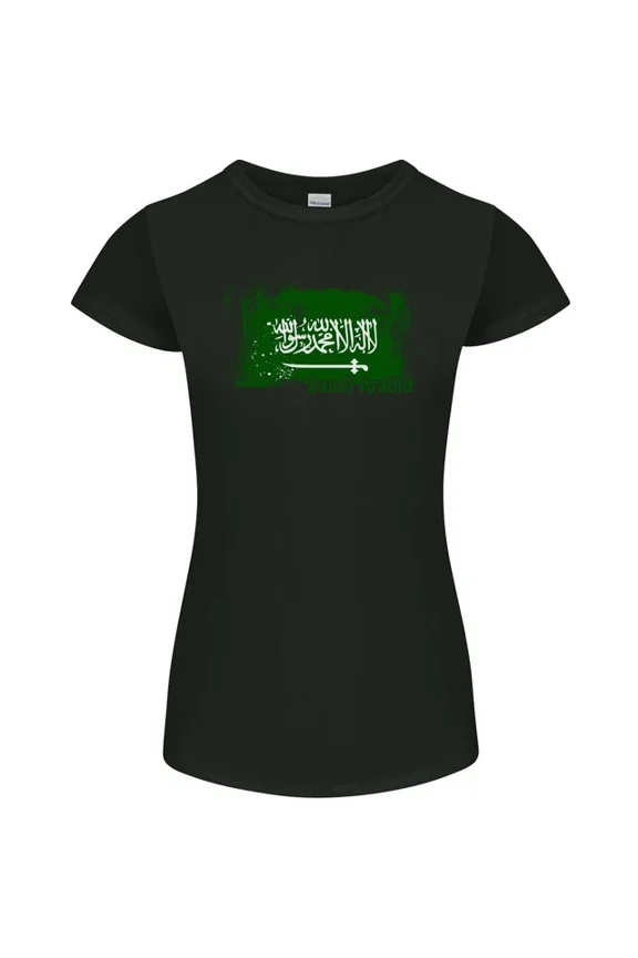 Hot Trending T-Shirt With Saudi Arabia Football Distressed Flag T-Shirt Design Preview Only