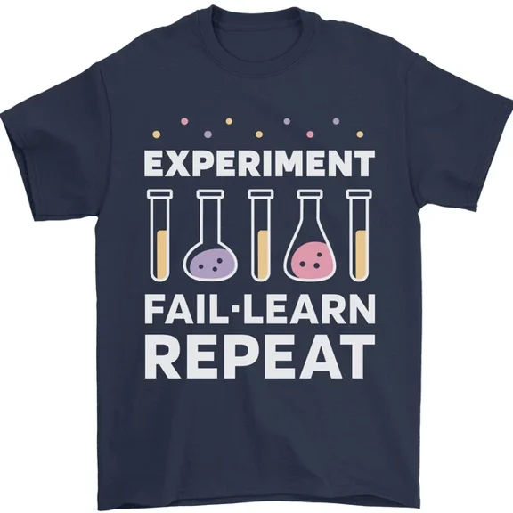 Hot Trending T-Shirt With Science Experiment Fail Repeat Chemistry Geek T-Shirt Design Preview Only