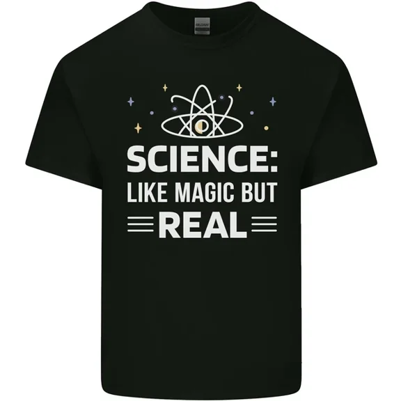 Hot Trending T-Shirt With Science Like Magic But Real Funny Nerd Geek T-Shirt Design Preview Only