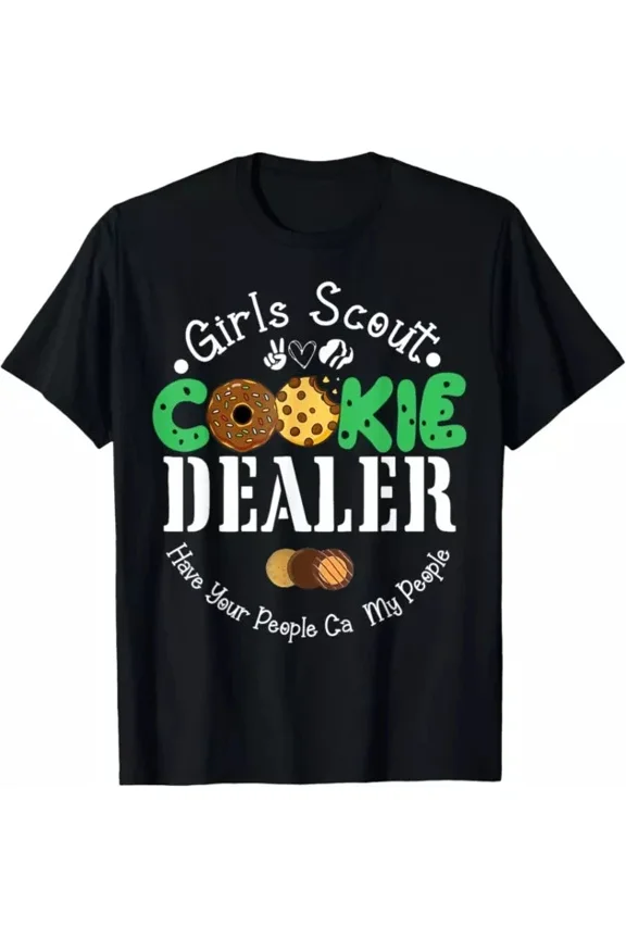 Hot Trending T-Shirt With Scout For Girls Cookie Mom Funny Scouting Family Matching Design Preview Only