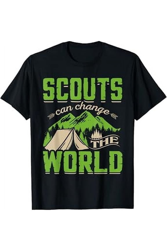 Hot Trending T-Shirt With Scouts Scouting Team Leader Camp Nature Mountains T-Shirt Design Preview Only
