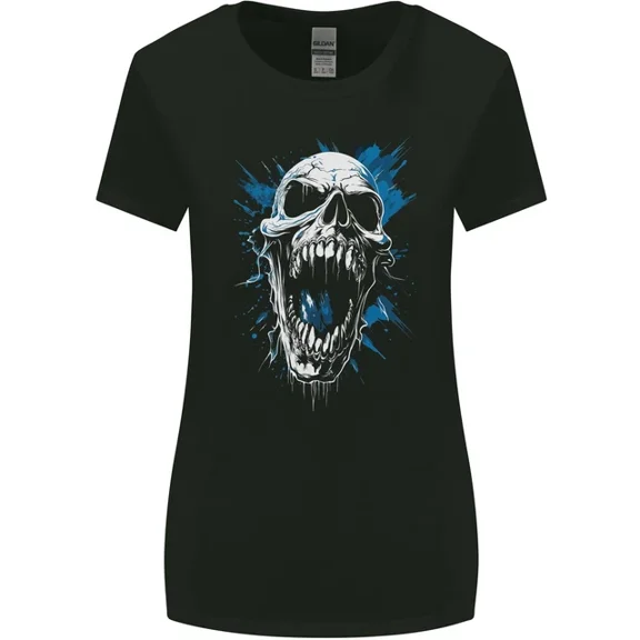 Hot Trending T-Shirt With Screaming Goth Horror Gothic Heavy Metal T-Shirt Design Preview Only