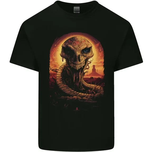 Hot Trending T-Shirt With Serpent Fantasy Snake T-Shirt Design Preview Only