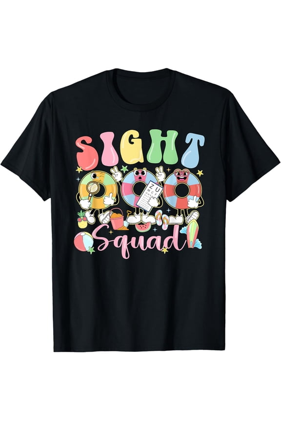 Hot Trending T-Shirt With Sight Squad Summer Vibes Funny Optometry Ophthalmologist