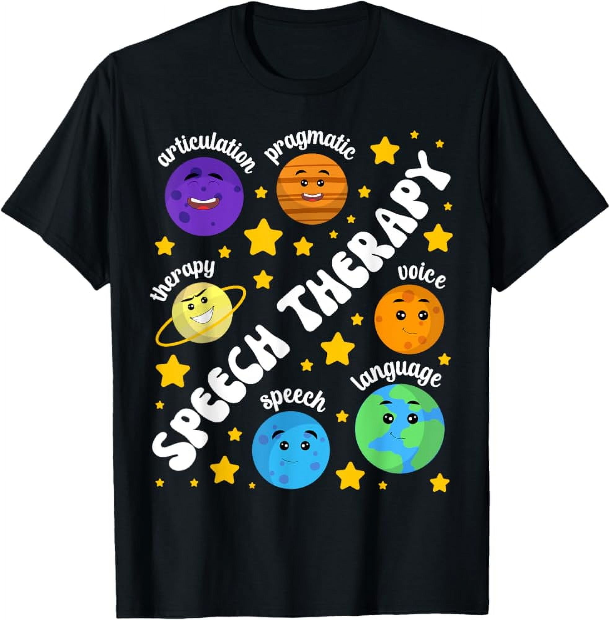 Hot Trending T-Shirt With Slp System Planets Speech Language Speech ...