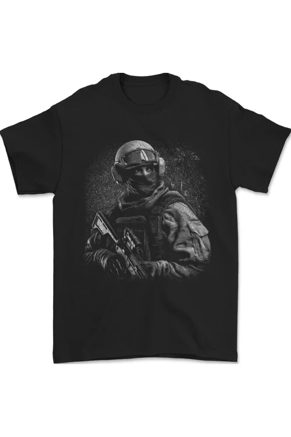 Hot Trending T-Shirt With Soldier Special Forces Army Paras Marines Combat T-Shirt Design Preview Only