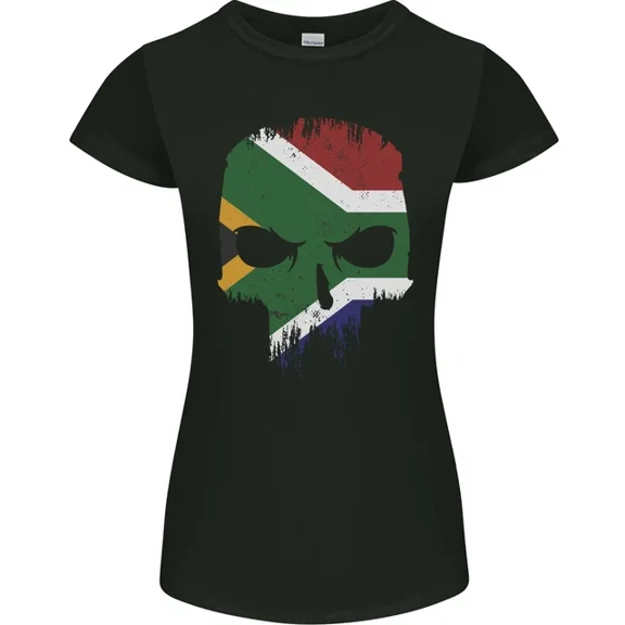 Hot Trending T-Shirt With South Africa African Flag Gym Biker T-Shirt Design Preview Only