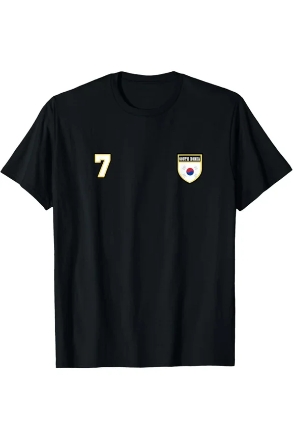 Hot Trending T-Shirt With South Korea Number 7 Soccer Flag Football # Seven Korean Design Preview Only