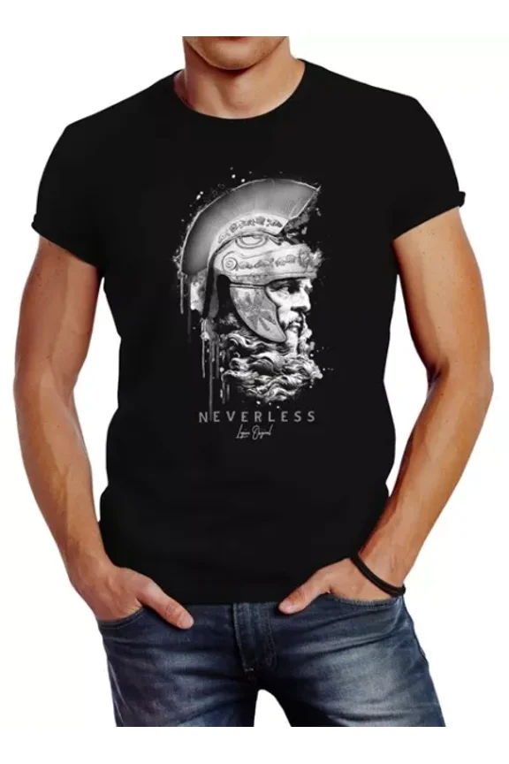 Hot Trending T-Shirt With Sparta Spartan Head Helmet Warrior Fashion Street Style T Design Preview Only