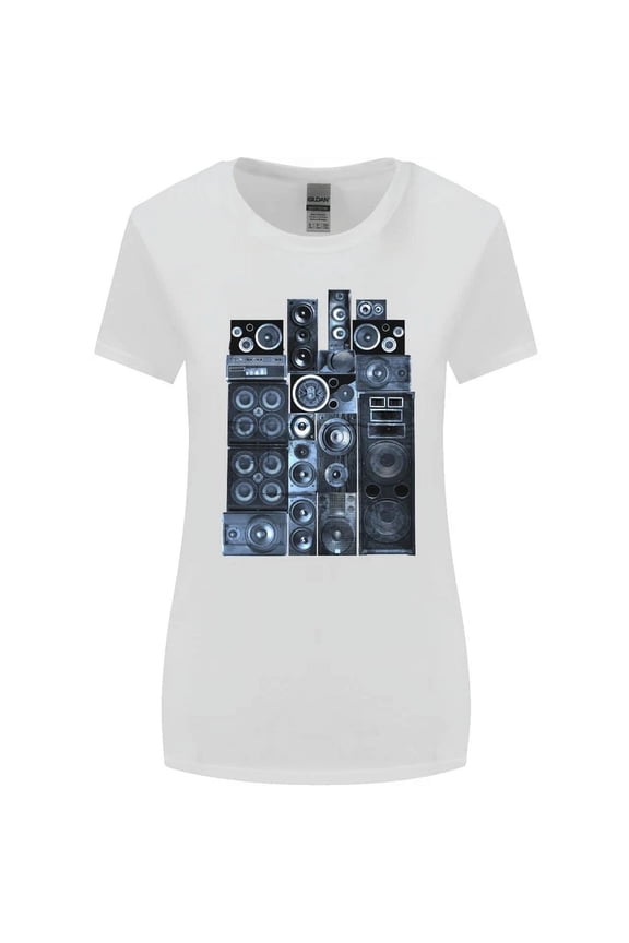 Hot Trending T-Shirt With Speaker Stack Music Hi-Fi T-Shirt Design Preview Only