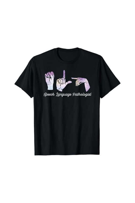 Hot Trending T-Shirt With Speech Language Pathologist Asl American Sign Language Slp Design Preview Only
