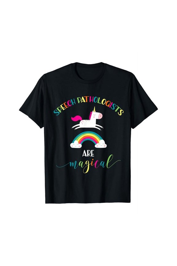 Hot Trending T-Shirt With Speech Pathologist Appreciation Gift Shirt Unicorn Slp Magic Design Preview Only