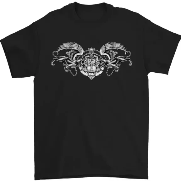 Hot Trending T-Shirt With St Georges Day Roman Wings Panther T-Shirt Design Preview Only