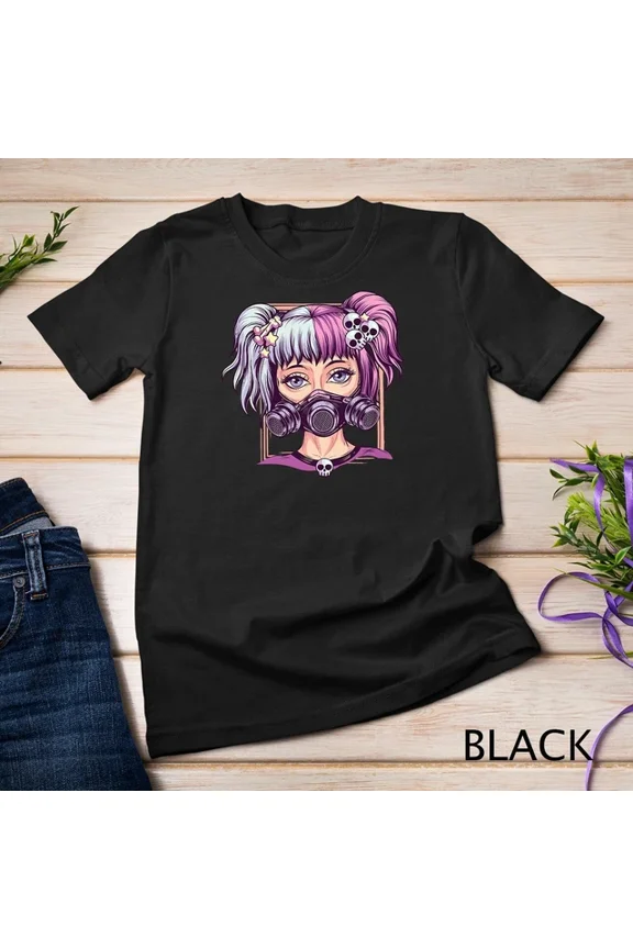 Hot Trending T-Shirt With Steampunk Pastel Goth Girl Creepy Anime Cyber Punk Nu Goth Unisex S-5Xl T-Shirt