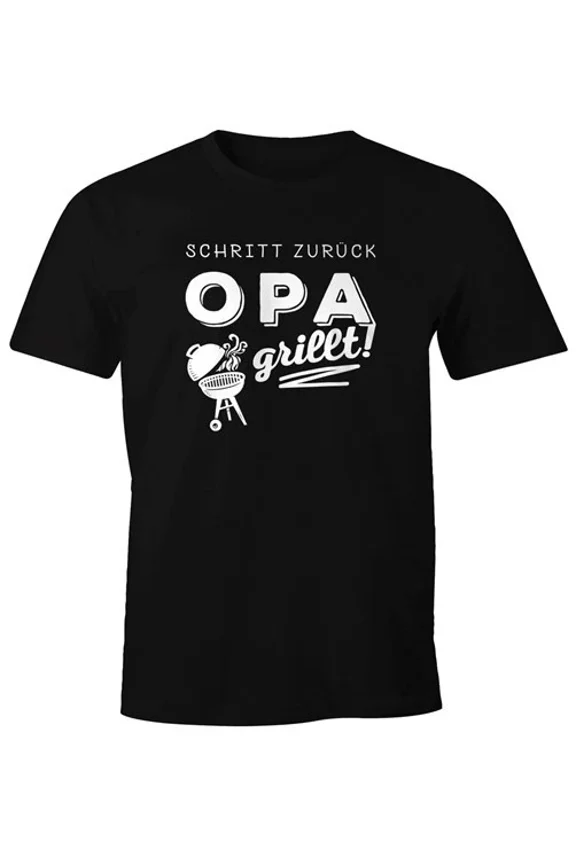 Hot Trending T-Shirt With Step Back Dad Grandpa Grillsgrill Bbq Grill Design Preview Only